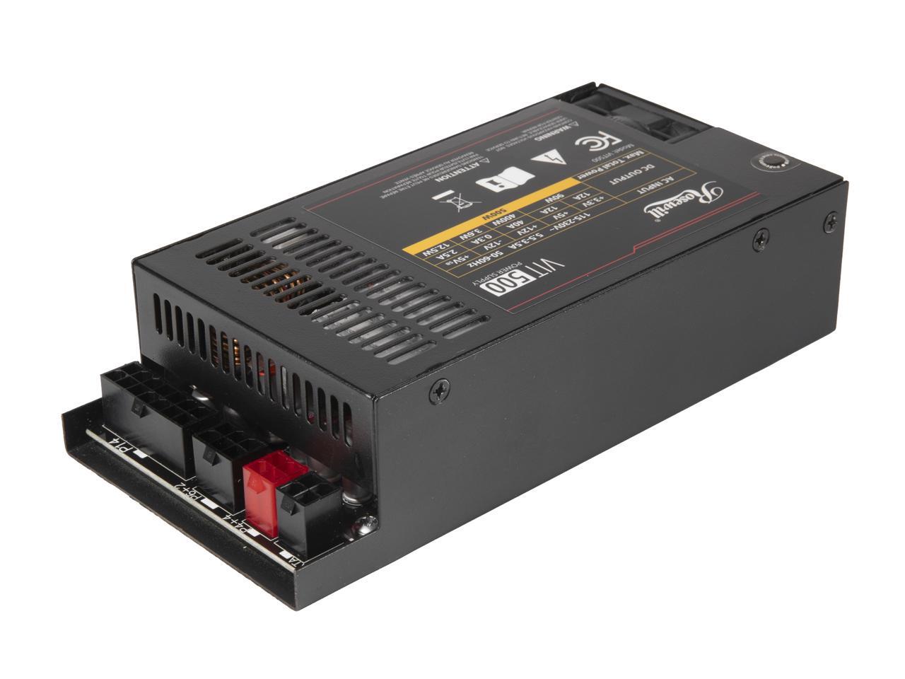 Блок питания Rosewill VIT 500W – обзор и цена Atx Power Supply 1U Flex 500W